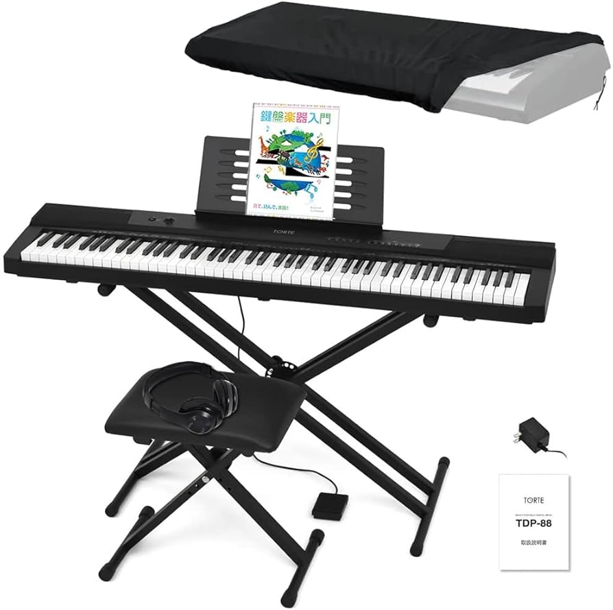 Amazon | TORTE トルテ 電子ピアノ 88鍵盤 フルスケール 日本語表記