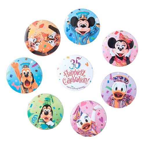 Amazon.co.jp: ミッキー＆フレンズ カンバッジセット 実写 缶バッジ