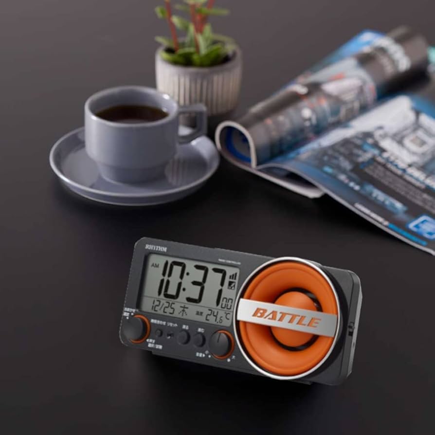 Amazon.co.jp: リズム(RHYTHM) 大音量 目覚まし時計 電波時計 1,000