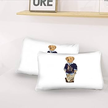 Amazon｜くま ポロベアー bear polo bear 布団カバー 枕カバー 3ピース