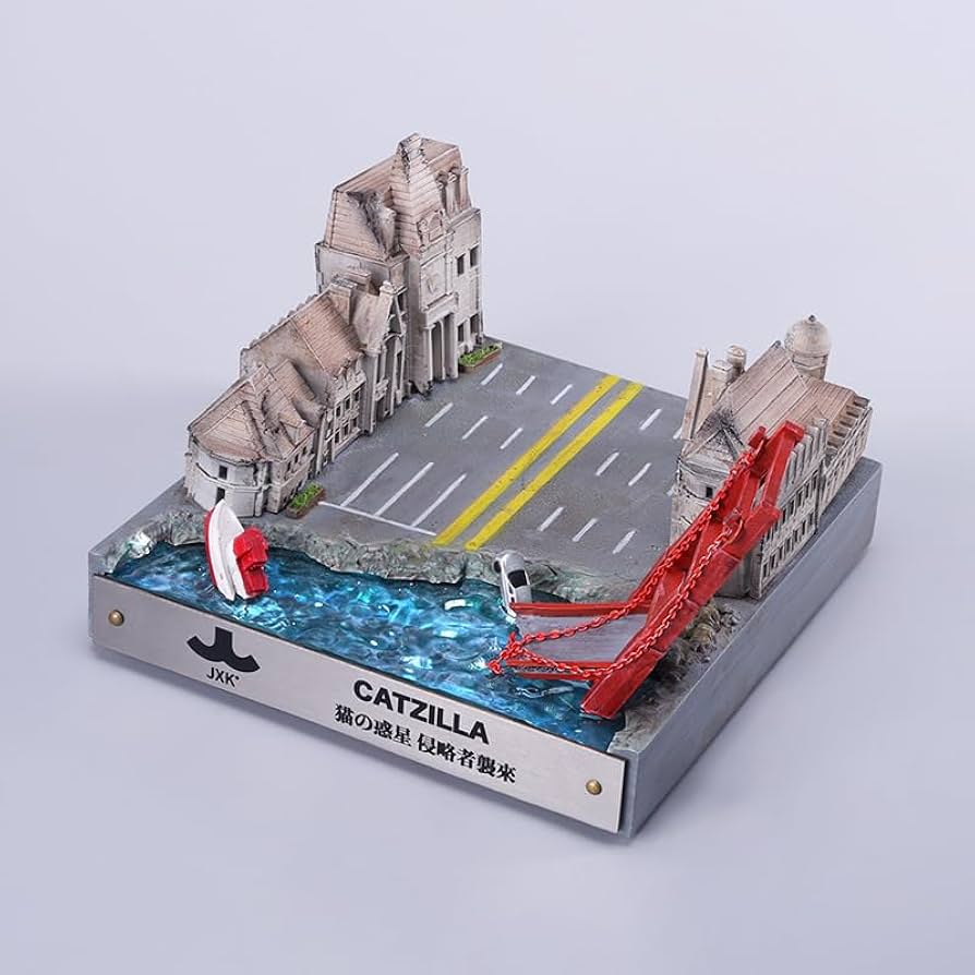 Amazon.com: MMOS X JXK Catzilla Figurine for Collection, Meowzilla