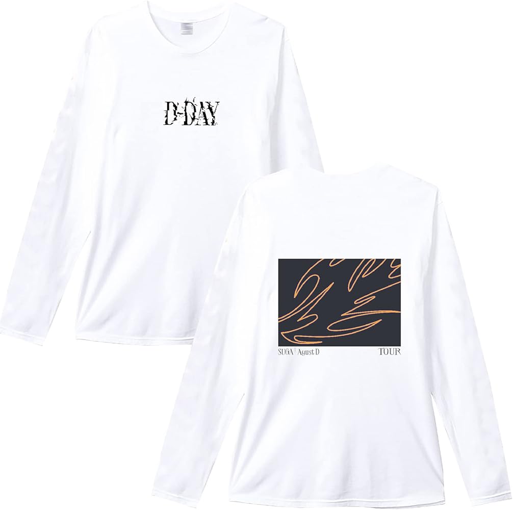 Suga Agust D D-Day Merch Long Sleeve Shirt, Unisex K-pop
