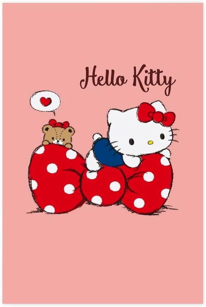 Amazon.co.jp: ハローキティ ポスター 絵画 インテリア 壁紙用 壁紙