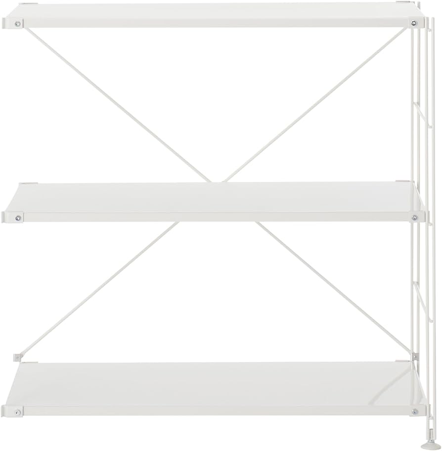 Amazon｜無印良品 スチールユニットシェルフ用スチール棚追加セット 幅