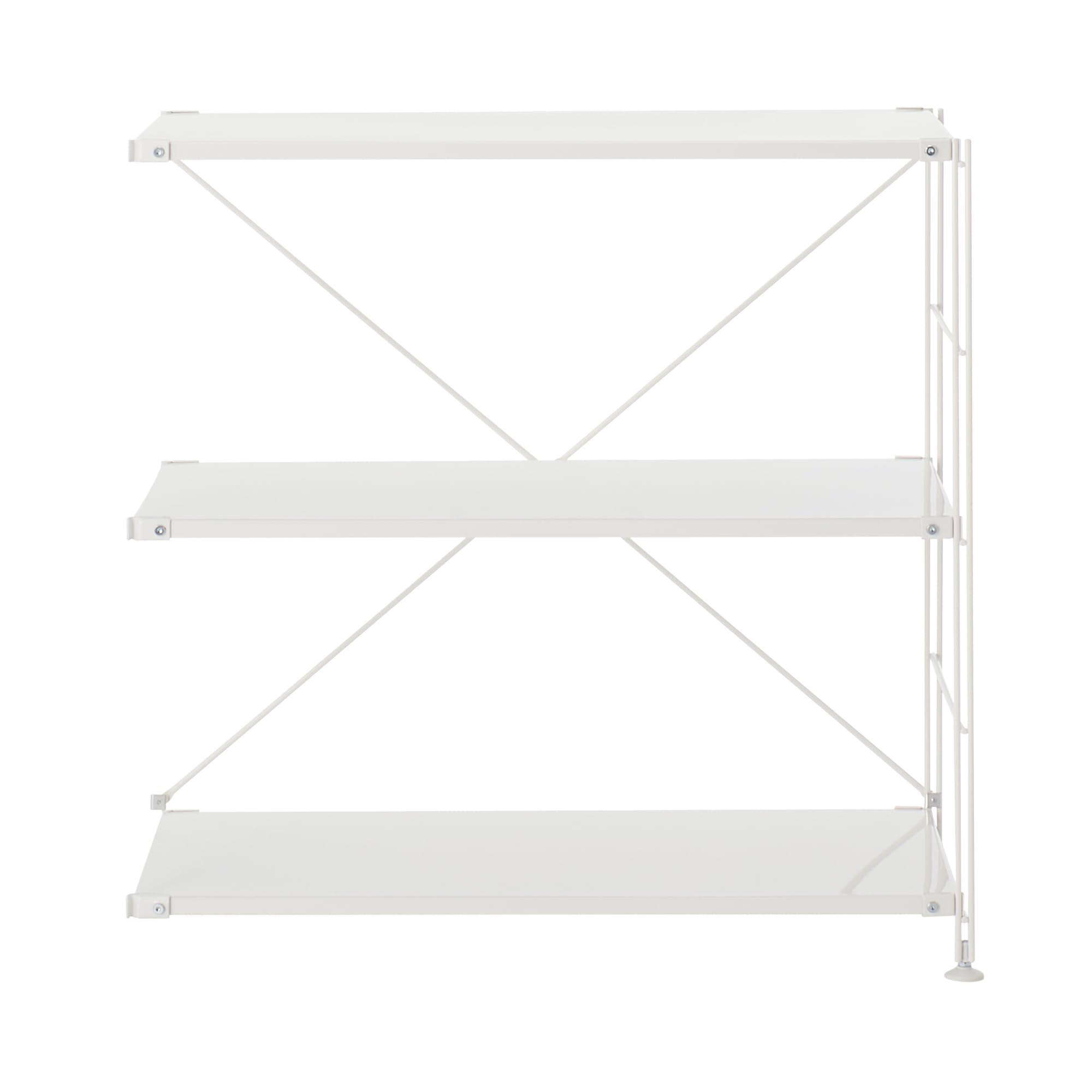 Amazon｜無印良品 スチールユニットシェルフ用スチール棚追加セット 幅