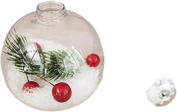 Amazon.co.jp: 6 個クリスマスボール透明ガラスボールペンダント