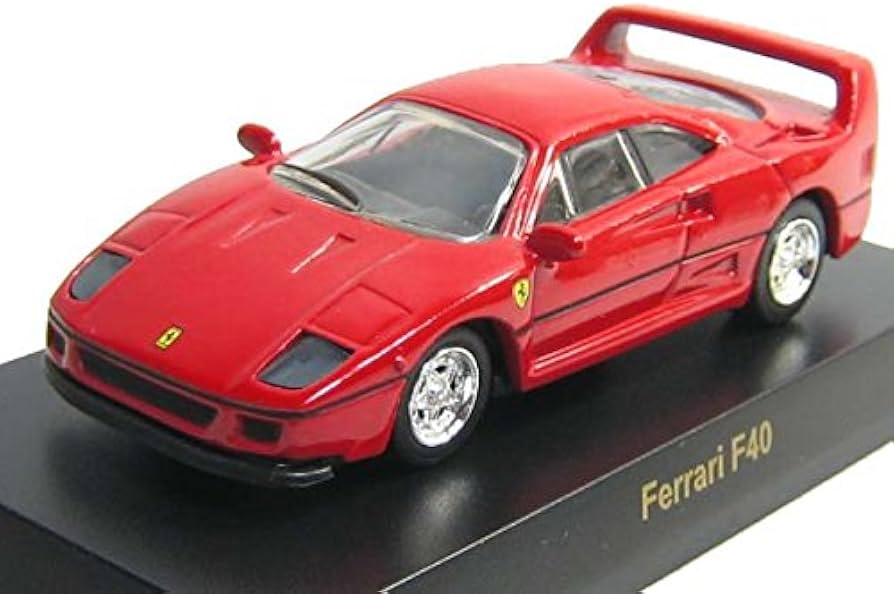 Amazon.co.jp: 京商 1/64 フェラーリ ミニカーコレクション1 F40 赤