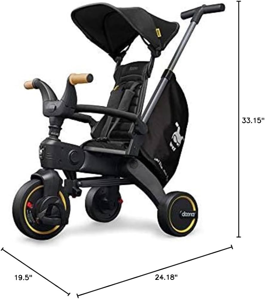 Amazon.com: Doona Liki Trike S5, Nitro Black - 5-in-1 Compact