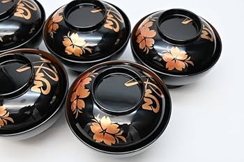 Amazon.co.jp: 輪島塗 五島屋謹製美術漆芸苑 椀 見事な 煮物椀 塗師