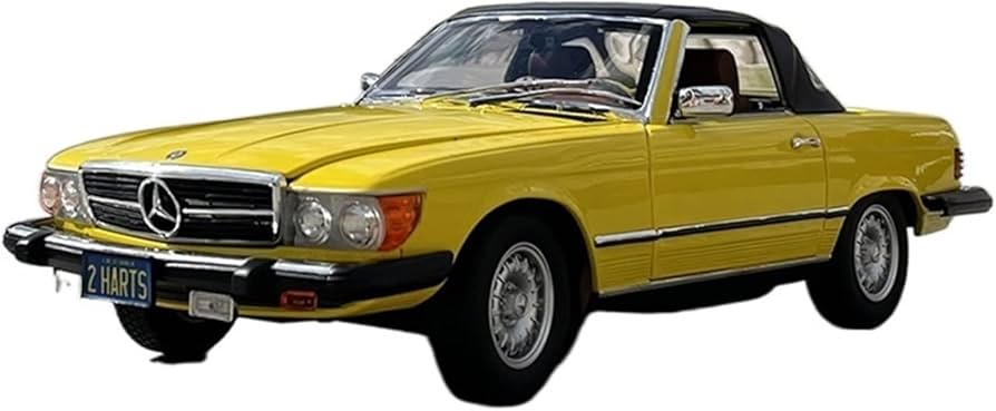 Amazon | ミニカー 1 18 メルセデス · ベンツ 450 SL R107 黄色合金