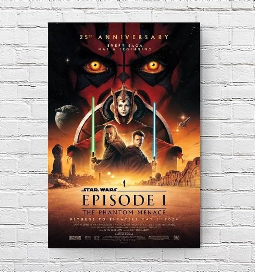 Amazon.co.jp: 映画ポスター スターウォーズ エピソード1 ファントム