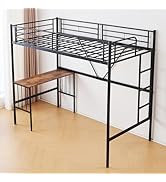 Amazon｜Bennbari ロフトベッド パイプベッド シングル ベッド 階段