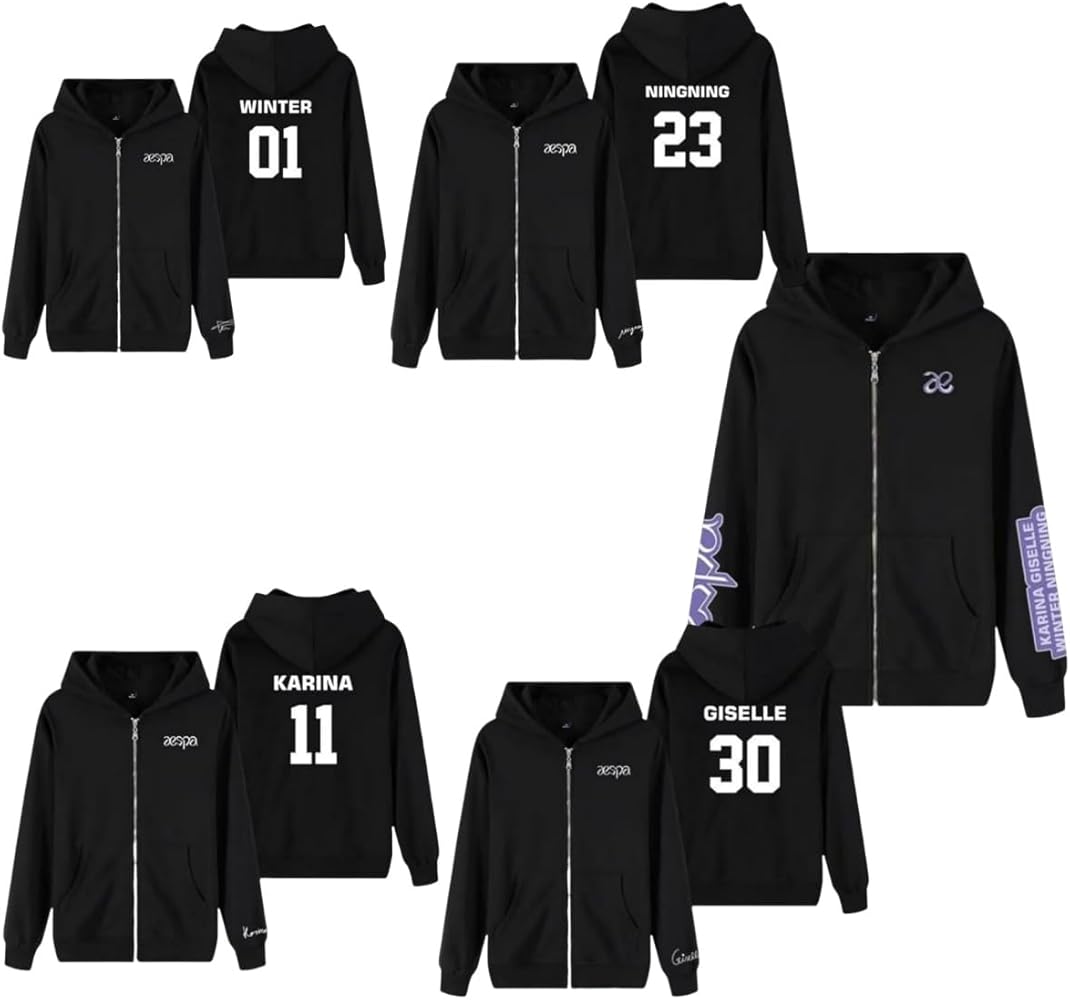 Amazon.co.jp: [ズーズー] パーカー AESPA グッズ 長袖 コート カリナ