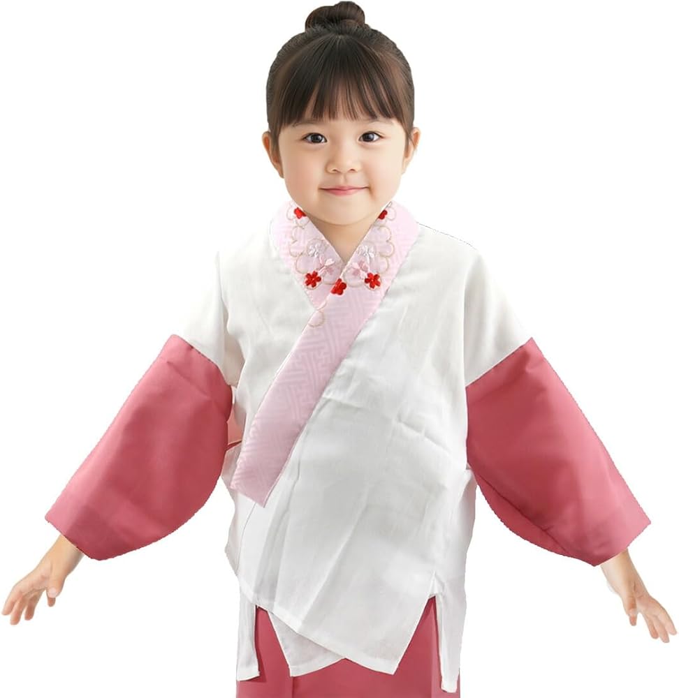 Amazon | 七五三 うそつき 襦袢 日本製 [なごみや] 子供用 半衿付き