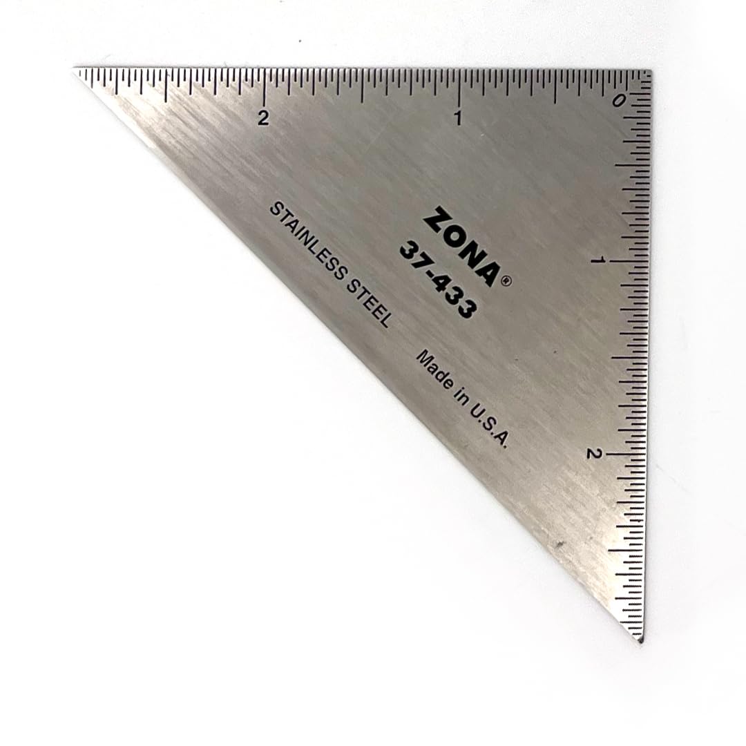 Amazon.co.jp: Olson 三角定規、3インチ、ステンレススチール、7インチ