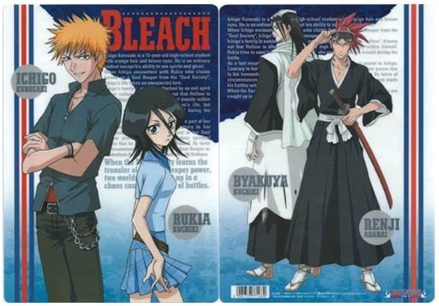 Amazon.co.jp: BLEACH-ブリーチ- 下敷き/黒崎一護＆朽木ルキア、阿散井