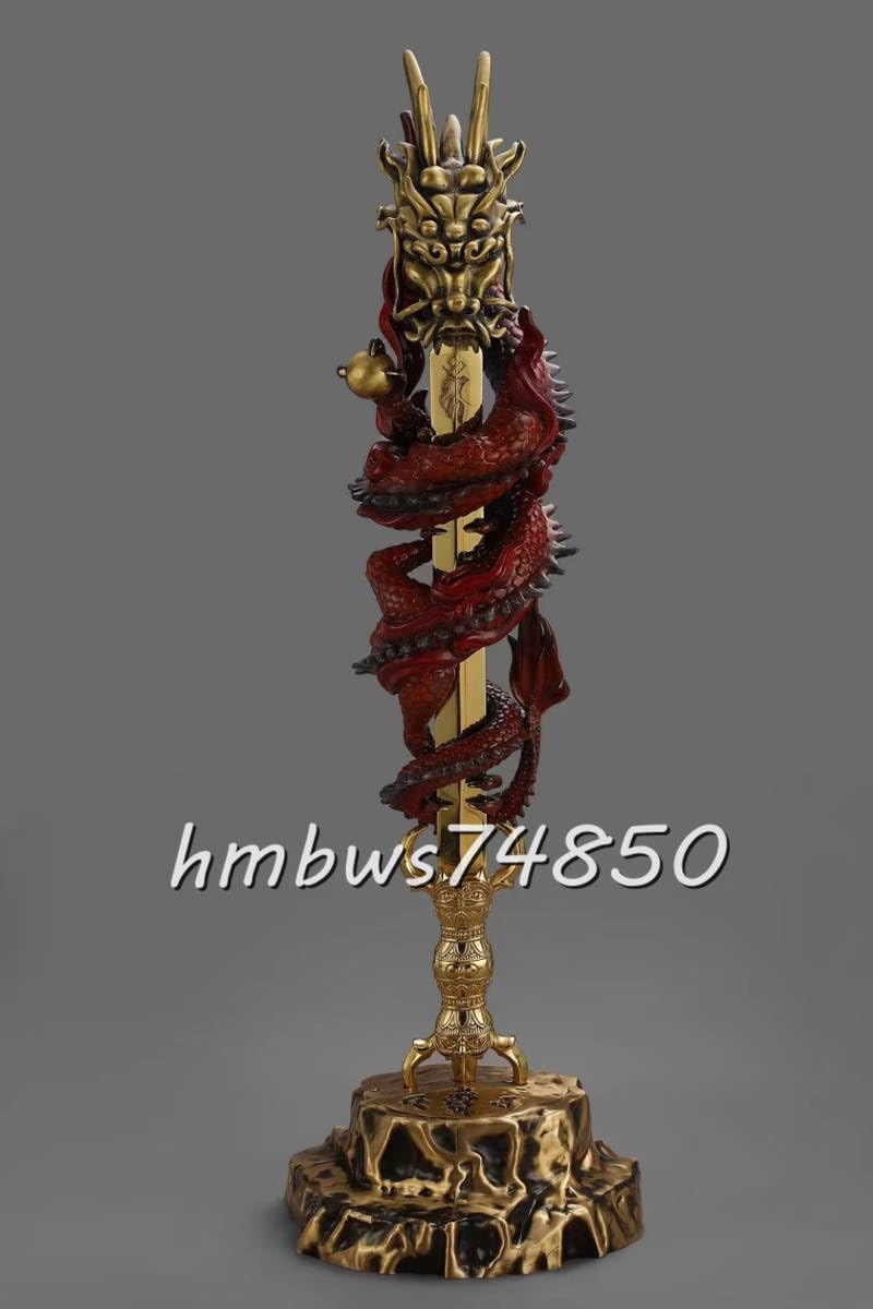 Amazon.co.jp: 密教法具 寺院仏具極上品 彩色倶利伽羅龍王 不動明王