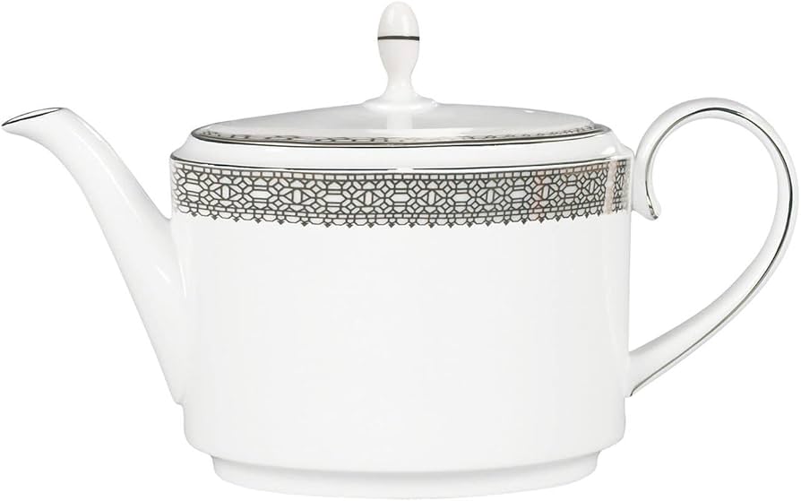 Amazon.com | Vera Wang for Wedgwood Vera Lace Platinum Teapot: Teapots