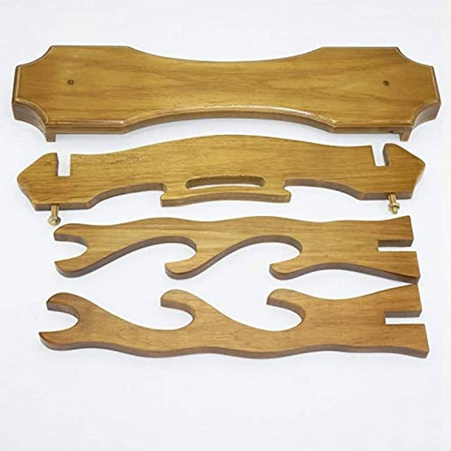 Amazon.co.jp: 壁刀掛け 木製 日本刀 木刀 模造刀置き 台座付き 三段用