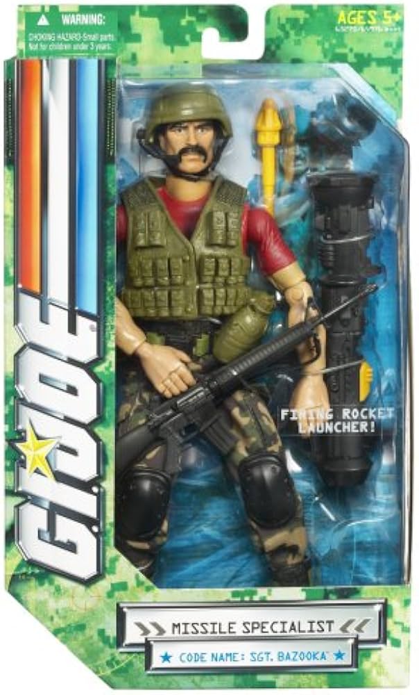 Amazon.com: Hasbro GI Joe 12 INCH Military Figure - Bazooka : Toys