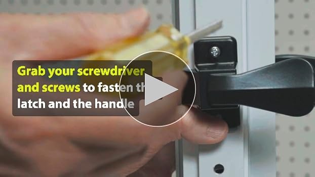 Ideal Security 1216 Surface Mount Storm Door Handle with Lock and