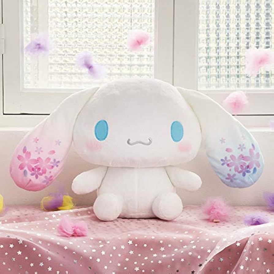 Amazon.co.jp: シナモロール 大きな桜舞う BIG ぬいぐるみ シナモン 約