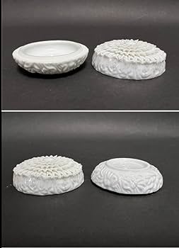 Amazon.co.jp: 茶道具 平戸焼 十五代中里茂右衛門造 白磁 細密細工彫刻