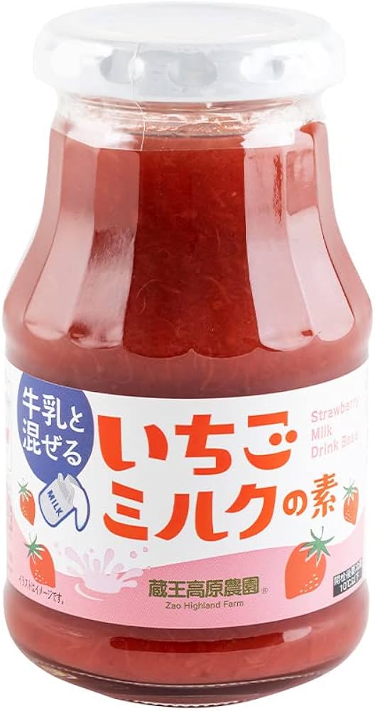 Amazon | 蔵王高原農園いちごミルクの素 275g×6本 | 蔵王高原農園 ZAO