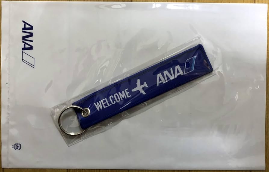 Amazon.co.jp: 残僅ANA全日空フライトタグ キーホルダーWELCOME ANA