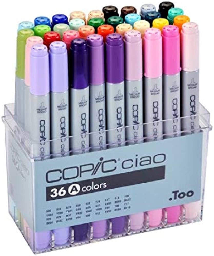 Amazon.com: Copic Ciao Marker Set 36A Color