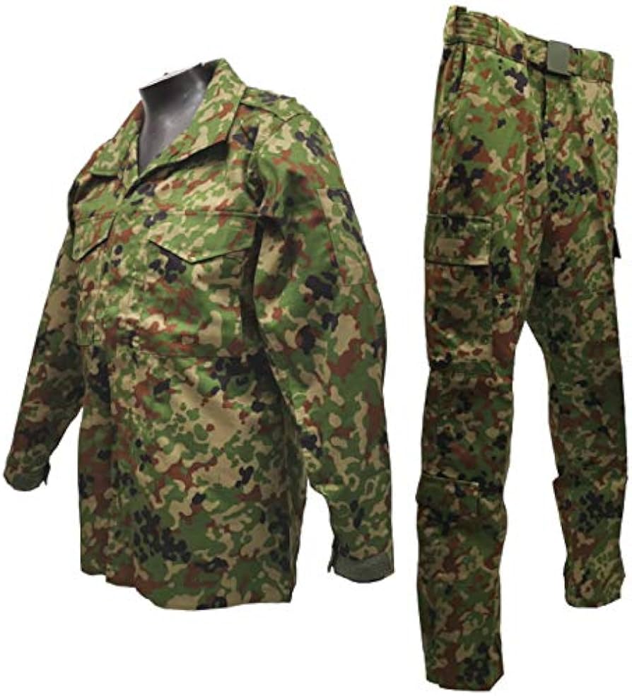 Amazon | PX 陸上自衛隊迷彩戦闘服3型 TC リップストップ 上下ベルト