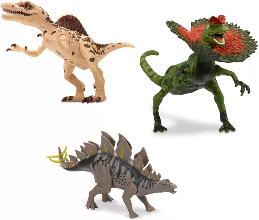 Amazon.co.jp: ライト&サウンド付き 恐竜フィギュア5体セット
