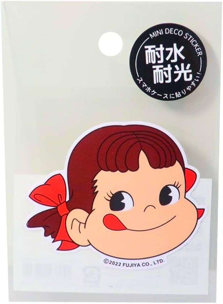 Amazon.co.jp: 2枚セット ペコちゃん ステッカー＊耐水 耐光＊シール