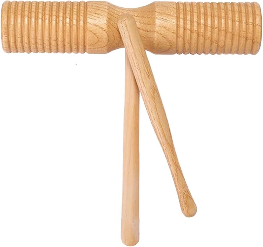 Amazon | TK.Felly ギロ ウッドブロック 打楽器 バチ付き 楽器 民族