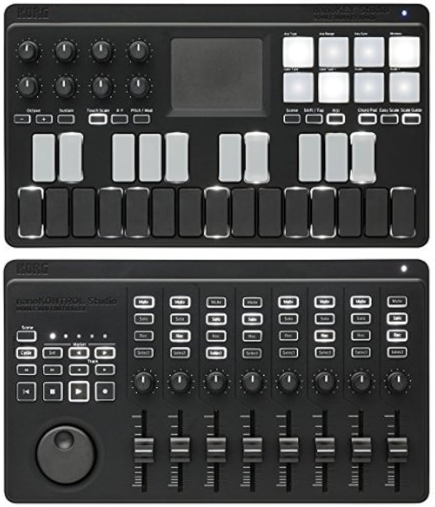 Amazon | KORG モバイルMIDIキーボード nanoKEY Studio & MIDI