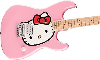 Amazon | Squier by Fender Hello Kitty Pink Stratocaster エレキ