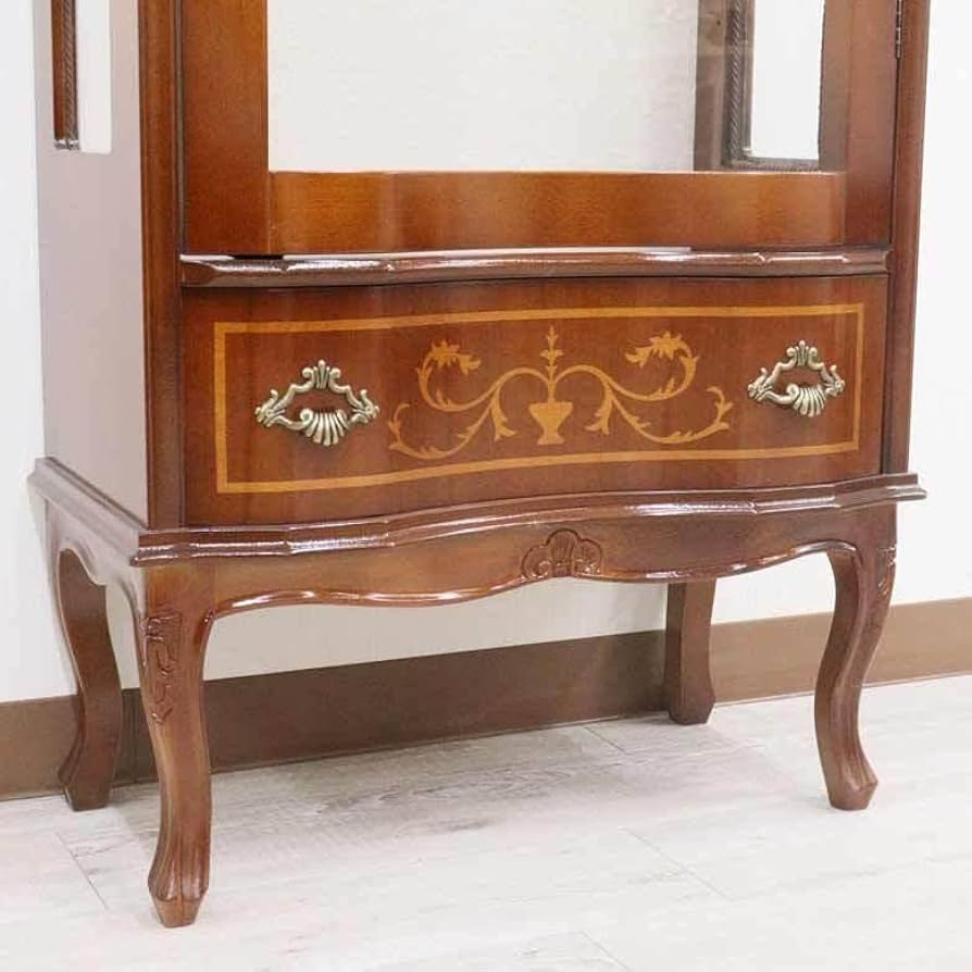 Amazon.co.jp: ガラスキャビネット 高145cm 幅60cm キュリオケース