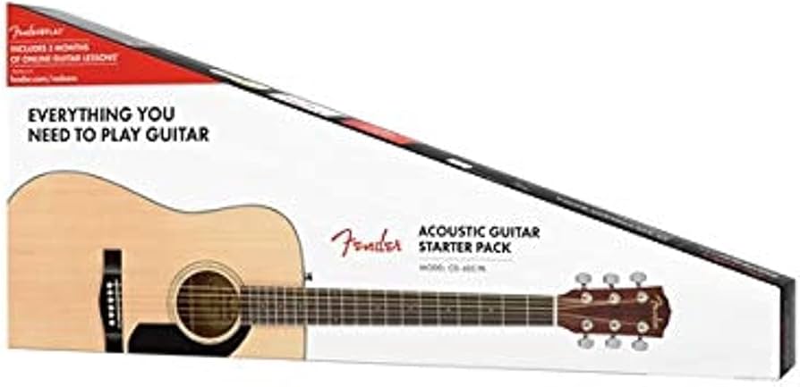Amazon.com: Fender CD-60S Dreadnought V2 Pack Acoustic Guitar