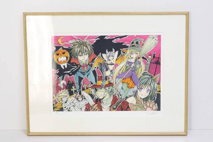 Amazon.co.jp: 矢吹健太朗BLACKCATブラックキャット 複製原画 サイン