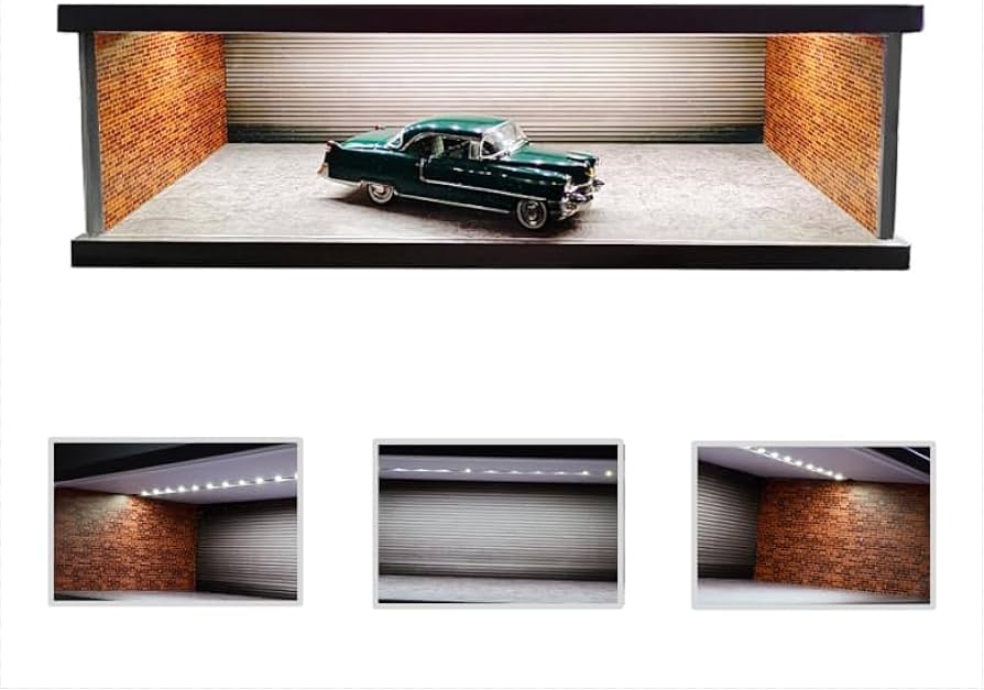 Amazon.co.jp: NUEIOVRW 1/43スケール ジオラマカーガレージモデル