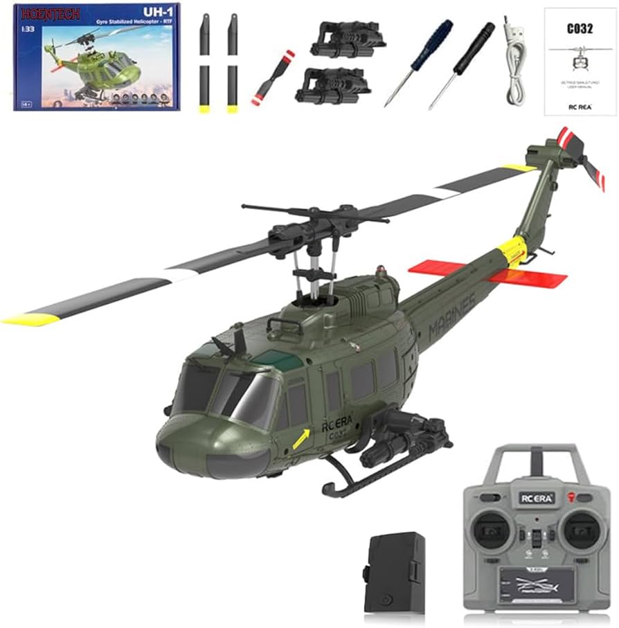Amazon.com: HOENTECH RC ERA C032 UH-1 Huey RC Helicopter - 2.4G