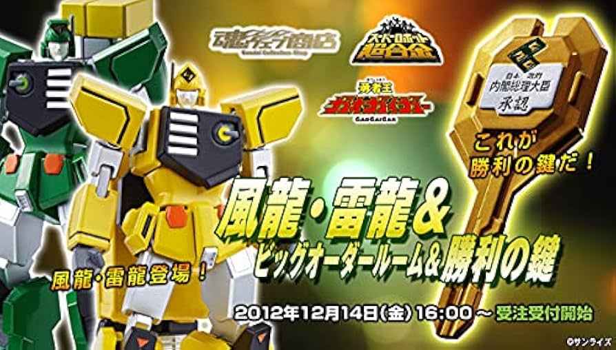 Amazon.com: Super Robot Chogokin : Gaogaigar Furyu Rairyu And Big