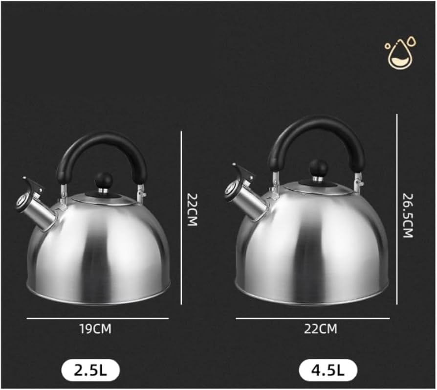 Amazon | やかん ヤカン 304 ステンレス鋼笛吹ケトルコンロ