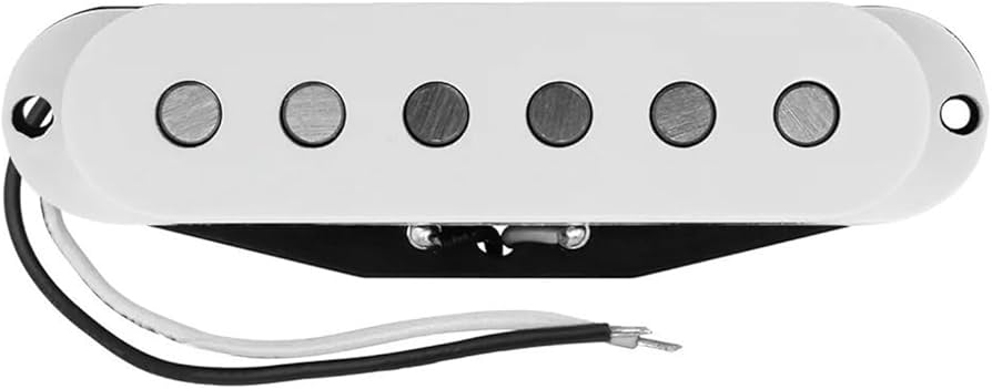 Amazon.co.jp: 3 個ホワイトシングルコイルギターピックアップフラット