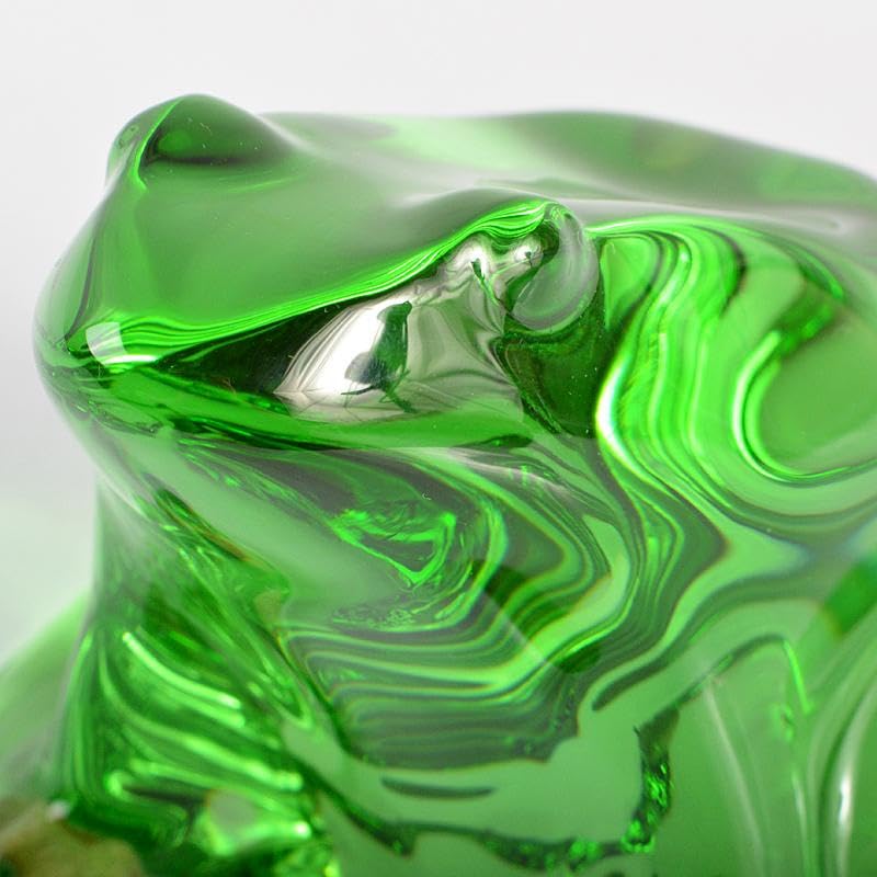 ブ*イ様 バカラ クリスタル カエル 透明緑色 ブ*イ様 バカラ