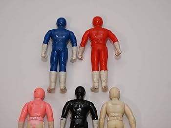 Amazon.co.jp: 電撃戦隊チェンジマン ソフビフィギュア 5体セット