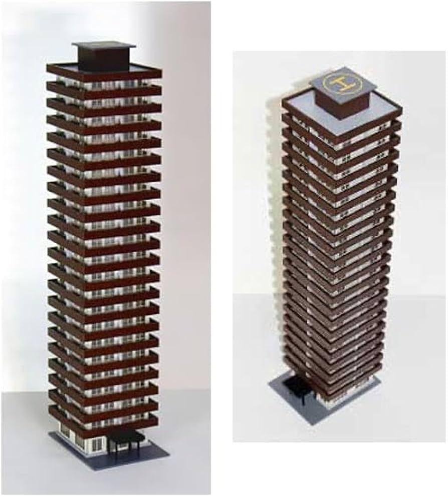 Amazon | NS-610BRK タワーマンションII(ブラウン) 組立キット | 鉄道