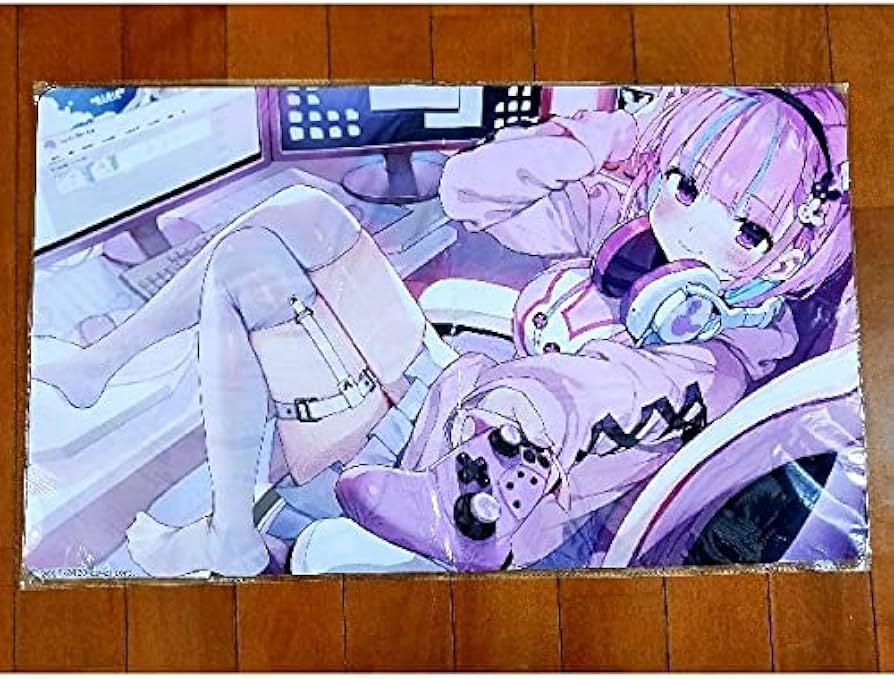 Amazon.co.jp: ホロライブ 湊あくあ プレイマット ラバーマット マウス