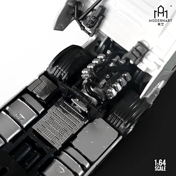 Amazon | 1/64 TM & ModernArt スカニア Scania トラック 白martini