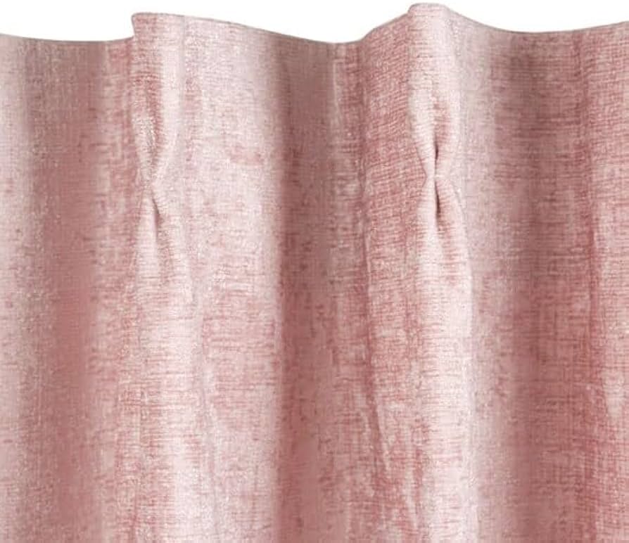 新品、未開封】ニトリ トリム（ローズ）カーテン100×200cm 2枚入り